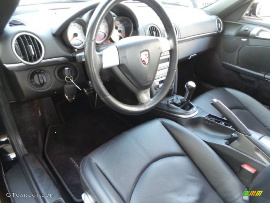 Black Interior 2005 Porsche Boxster S Photo #92326623