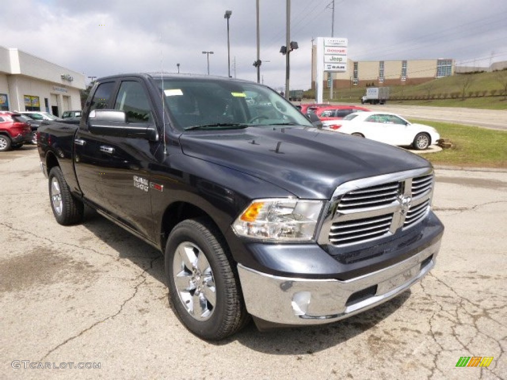 2014 1500 Big Horn Quad Cab 4x4 - Maximum Steel Metallic / Black/Diesel Gray photo #4