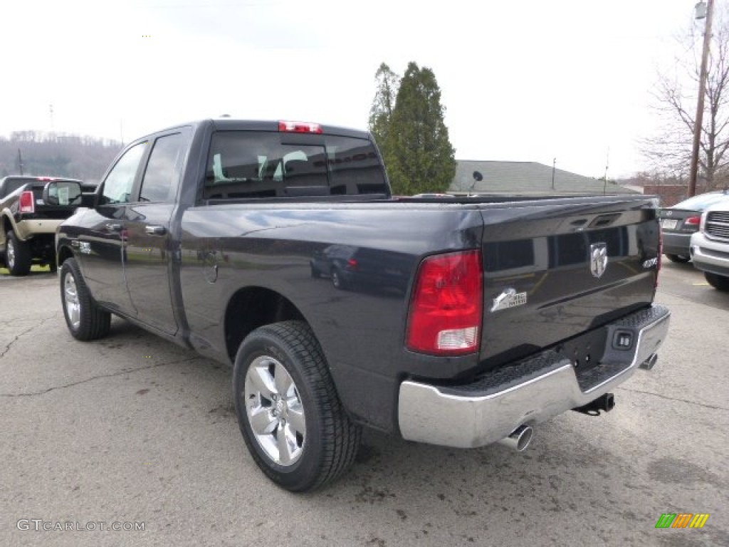 2014 1500 Big Horn Quad Cab 4x4 - Maximum Steel Metallic / Black/Diesel Gray photo #8