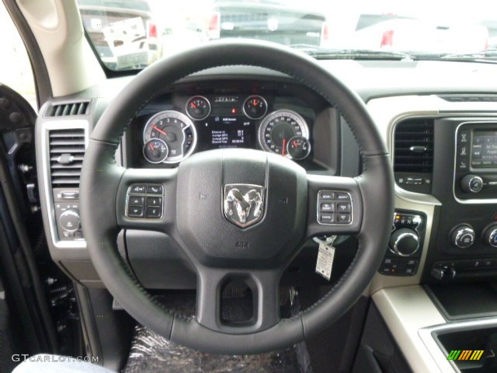 2014 1500 Big Horn Quad Cab 4x4 - Maximum Steel Metallic / Black/Diesel Gray photo #19