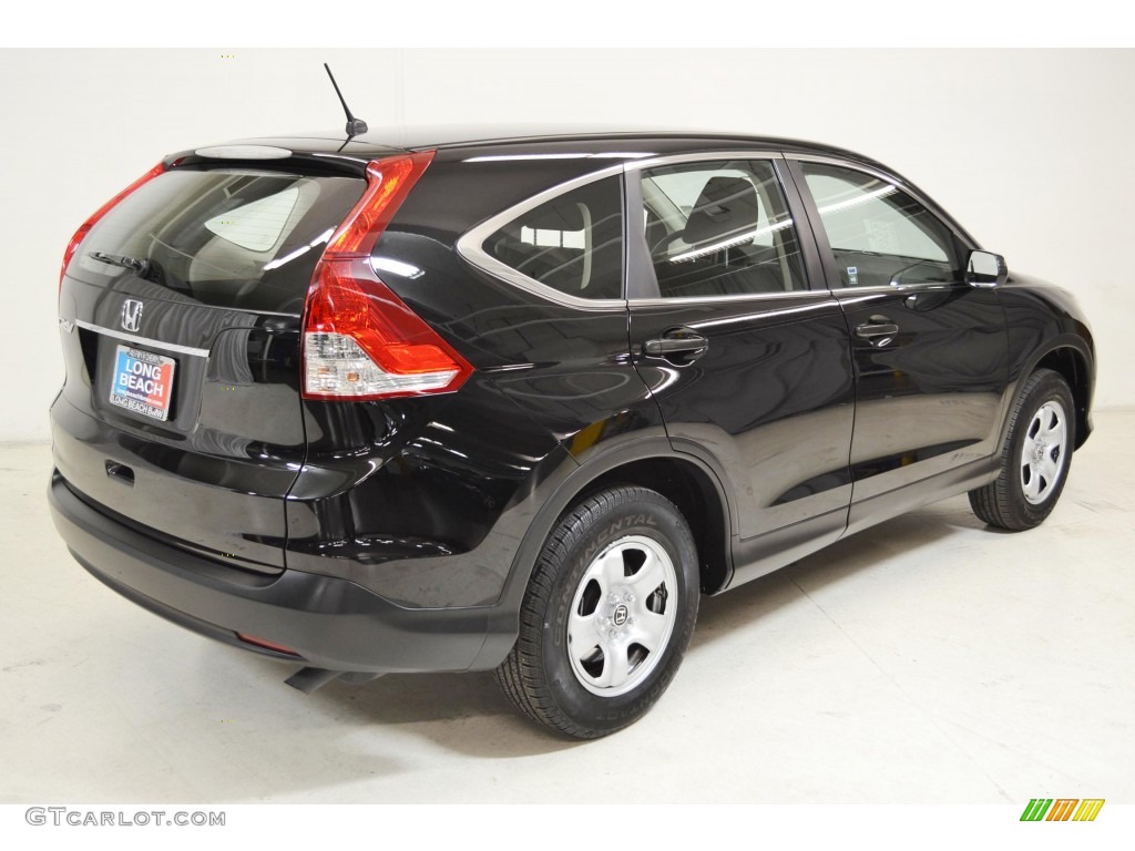 2012 CR-V LX - Crystal Black Pearl / Black photo #5