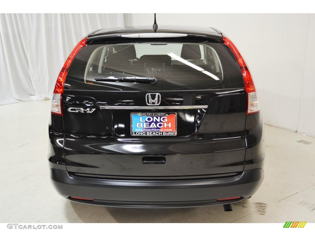 2012 CR-V LX - Crystal Black Pearl / Black photo #7