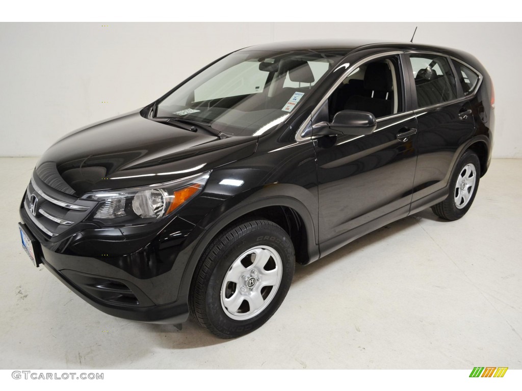 2012 CR-V LX - Crystal Black Pearl / Black photo #9