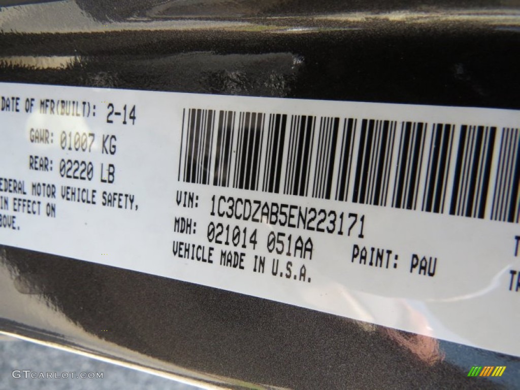 2014 Avenger SE - Granite Crystal Metallic / Black/Light Frost Beige photo #10