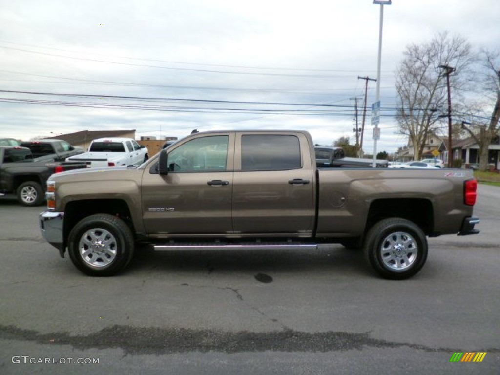 2015 Silverado 2500HD LT Crew Cab 4x4 - Brownstone Metallic / Jet Black photo #4