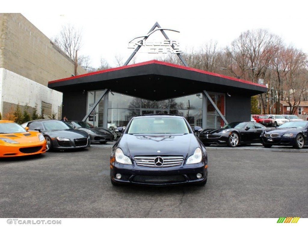 2008 CLS 550 - Capri Blue Metallic / Cashmere Beige photo #2