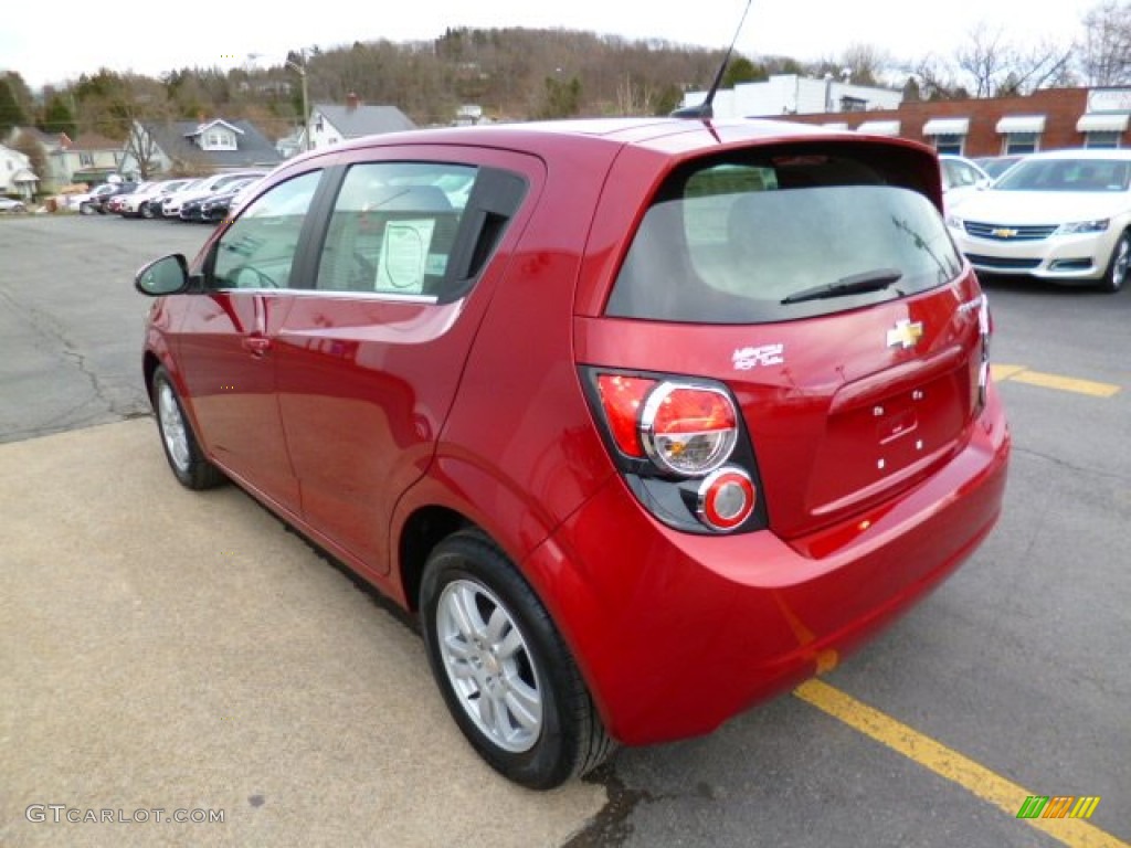 Crystal Red Tintcoat 2014 Chevrolet Sonic LT Hatchback Exterior Photo #92334165