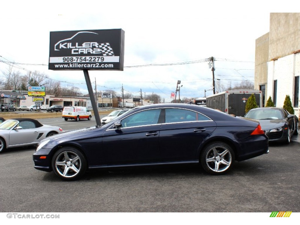 2008 CLS 550 - Capri Blue Metallic / Cashmere Beige photo #4
