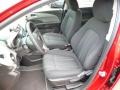 2014 Chevrolet Sonic Jet Black/Dark Titanium Interior Front Seat Photo