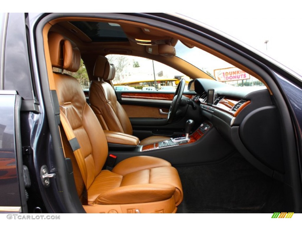 Black/Amaretto Interior 2007 Audi A8 4.2 quattro Photo #92335128