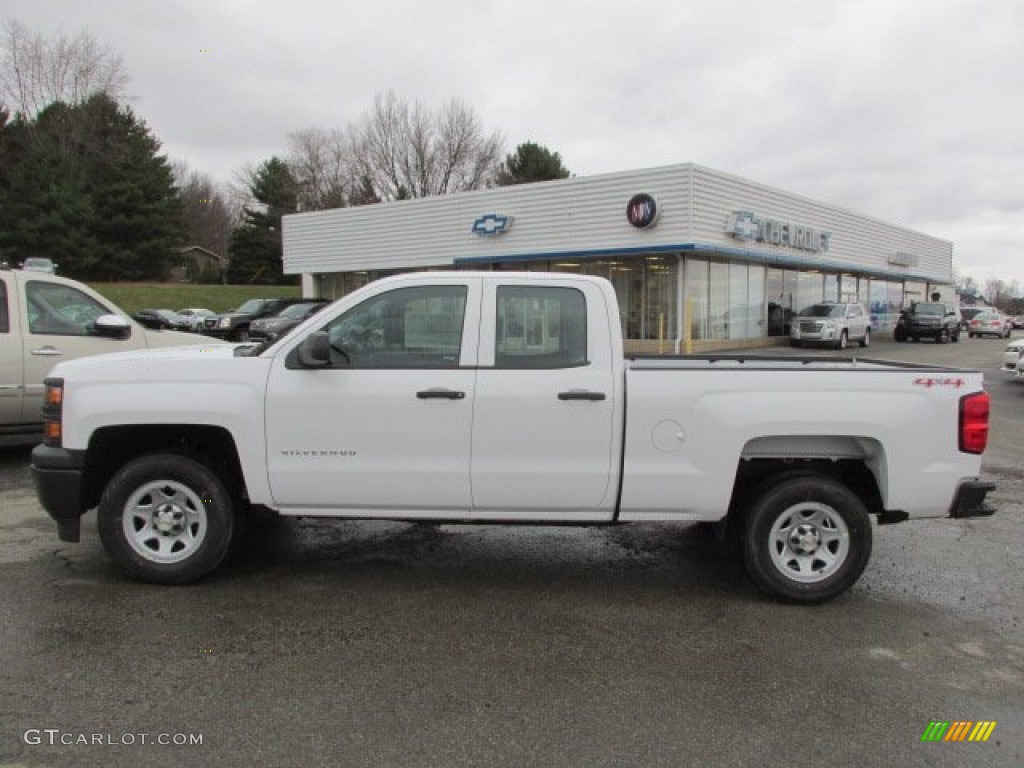 2014 Silverado 1500 WT Double Cab 4x4 - Summit White / Jet Black/Dark Ash photo #2