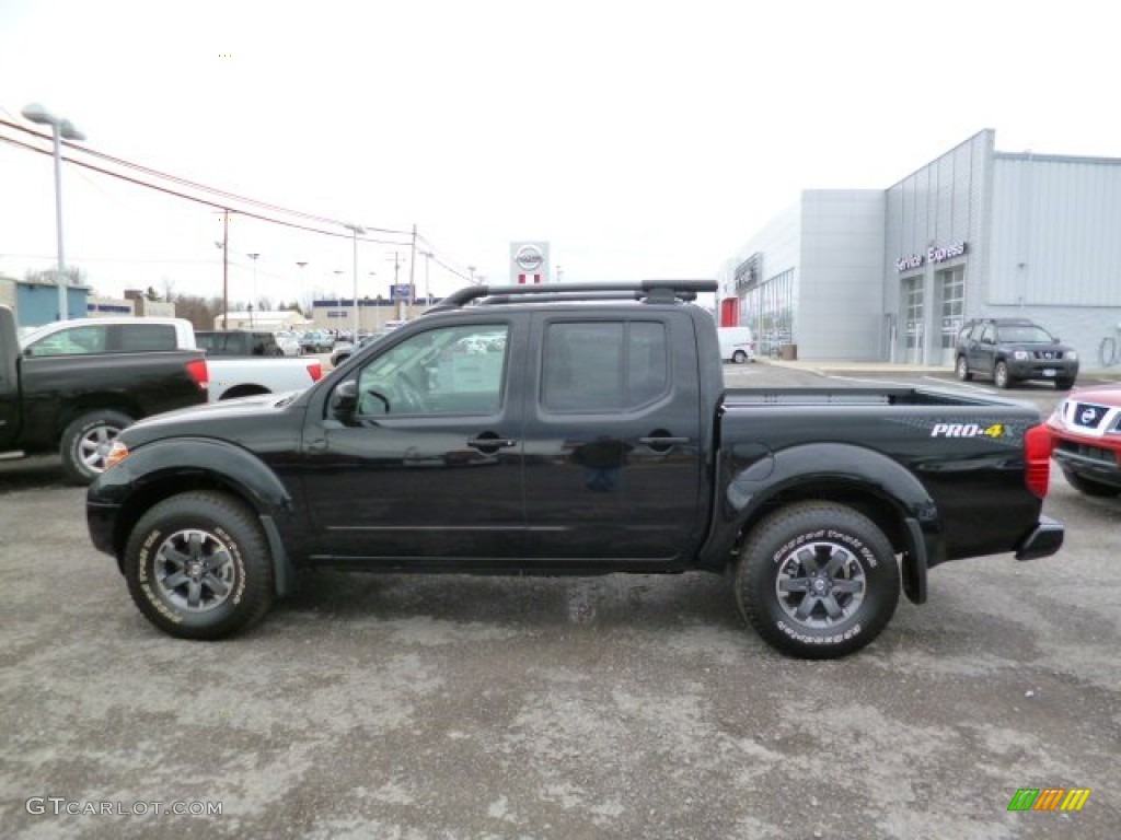 Super Black 2014 Nissan Frontier Pro-4X Crew Cab 4x4 Exterior Photo #92341305