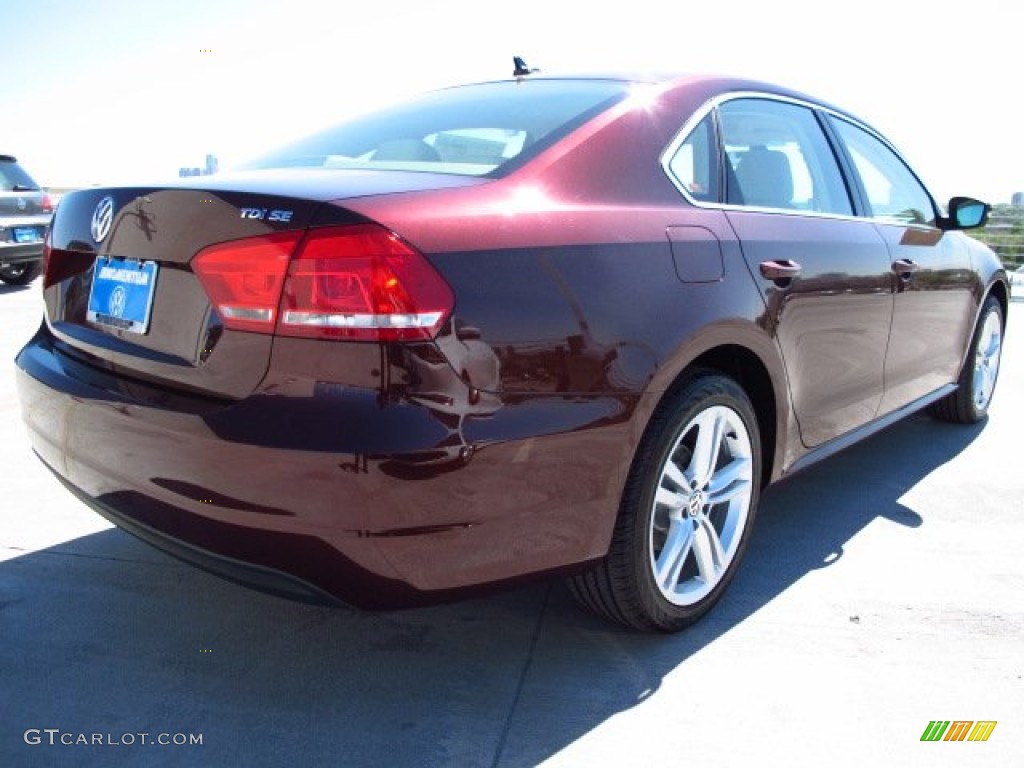 2014 Passat TDI SE - Opera Red Metallic / Cornsilk Beige photo #6