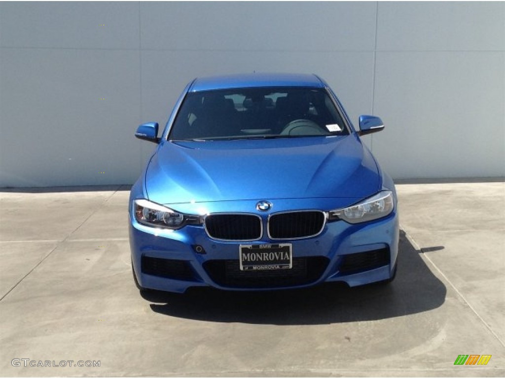 2014 3 Series 328i Sedan - Estoril Blue / Black photo #3