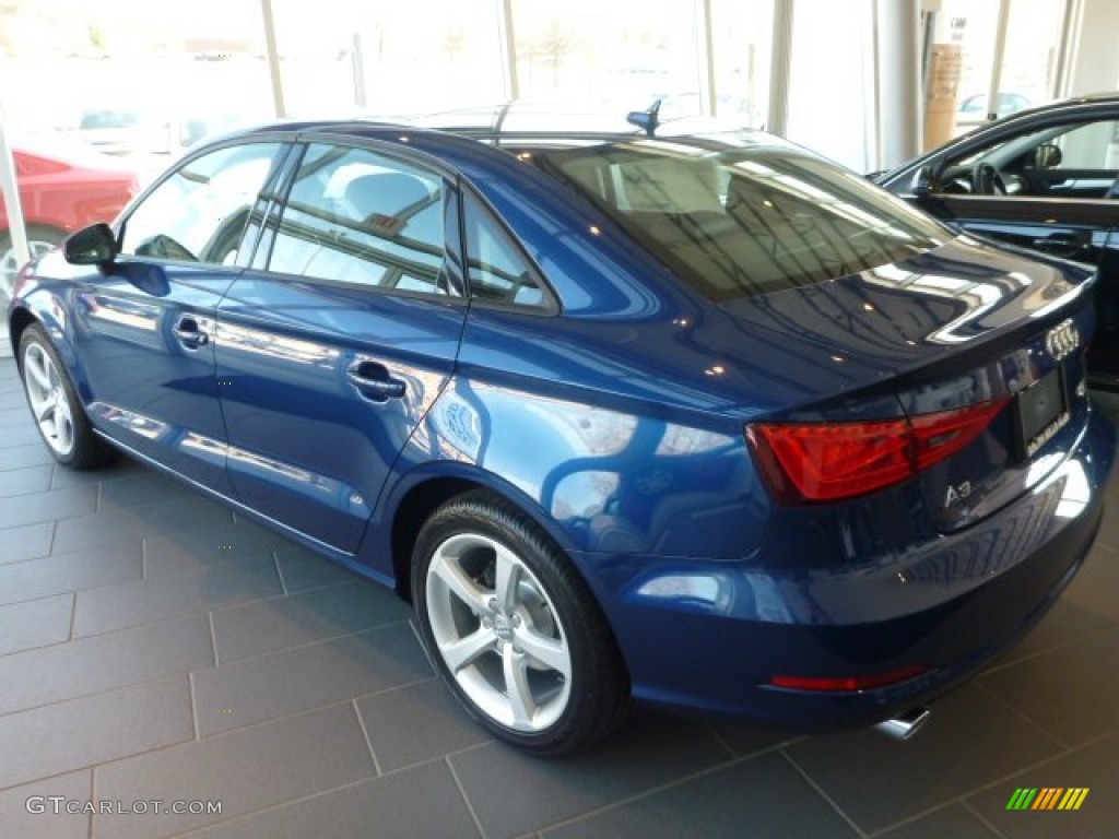 2015 A3 2.0 Premium quattro - Scuba Blue Metallic / Black photo #2