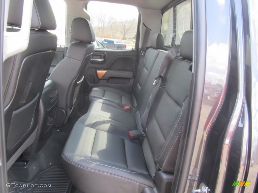 2014 Chevrolet Silverado 1500 LTZ Double Cab 4x4 Rear Seat Photo #92346244
