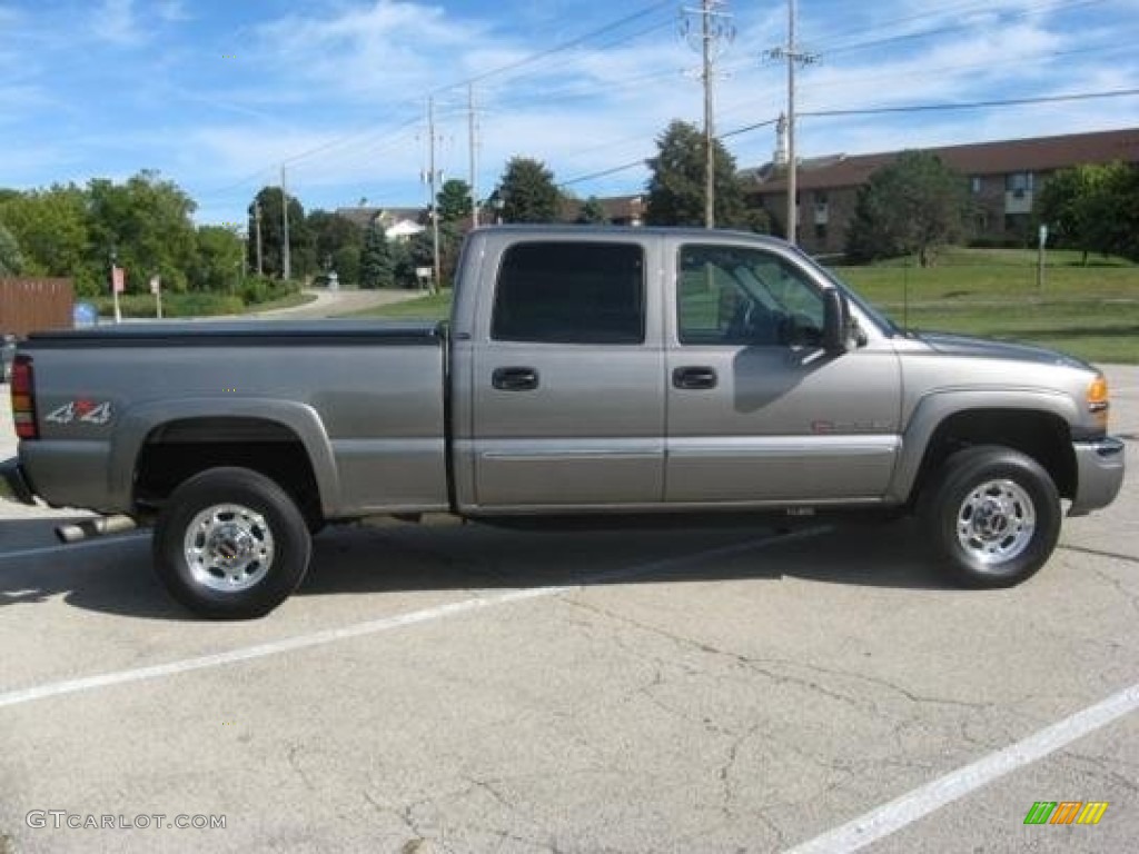 2006 Sierra 2500HD SLT Crew Cab 4x4 - Steel Gray Metallic / Dark Pewter photo #4