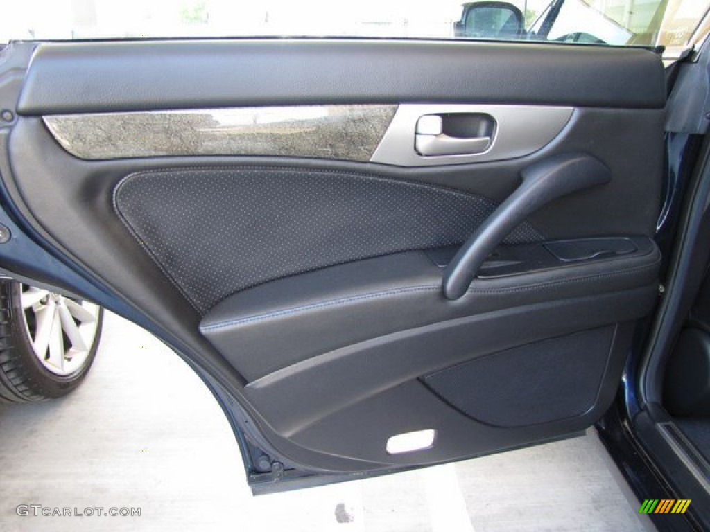 2004 Infiniti M 45 Graphite Door Panel Photo #92347692