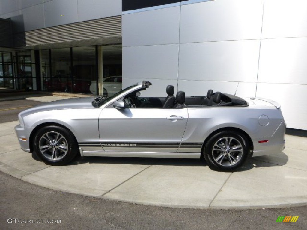 Ingot Silver 2014 Ford Mustang V6 Premium Convertible Exterior Photo #92350770