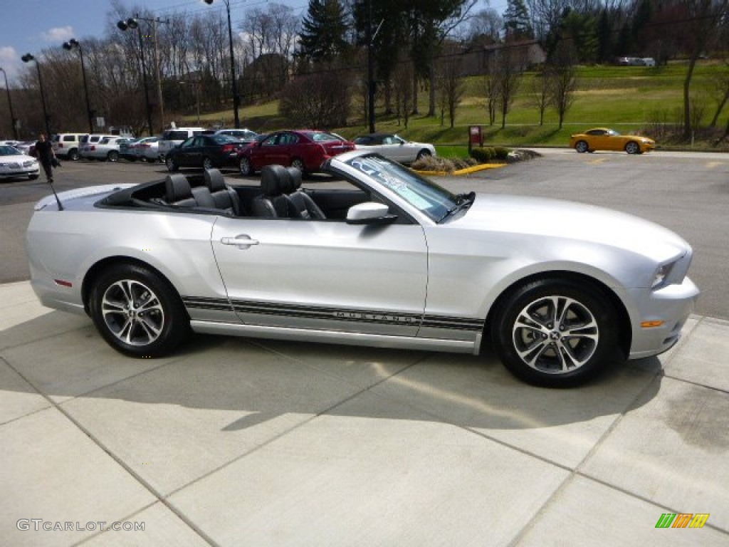 Ingot Silver 2014 Ford Mustang V6 Premium Convertible Exterior Photo #92350855