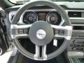 Charcoal Black 2014 Ford Mustang V6 Premium Convertible Steering Wheel