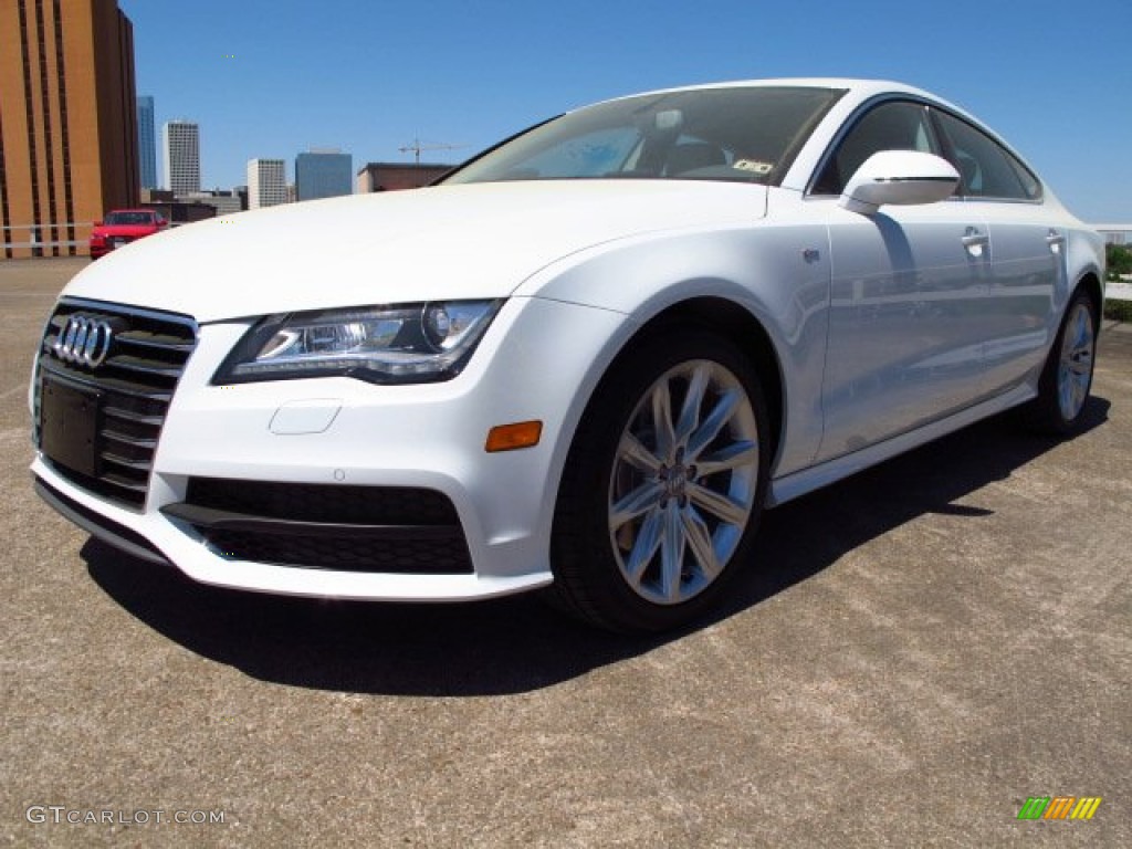 Glacier White Metallic 2014 Audi A7 3.0 TDI quattro Prestige Exterior Photo #92354172