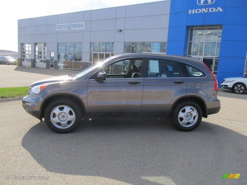 2011 CR-V LX 4WD - Urban Titanium Metallic / Black photo #2