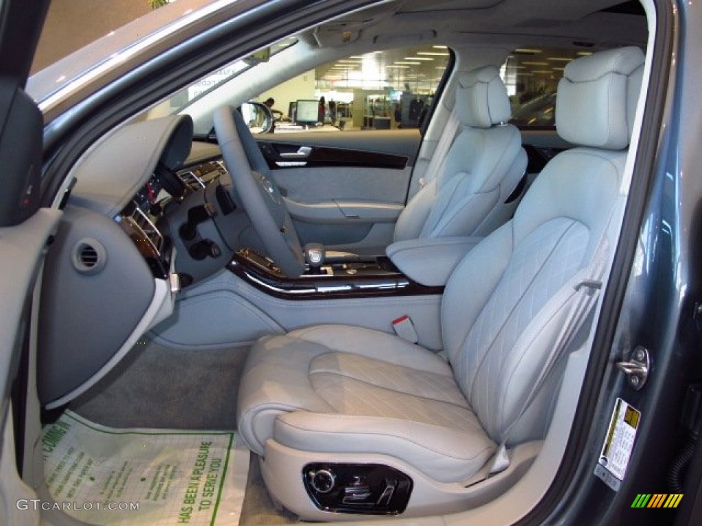 Titanium Gray Interior 2014 Audi A8 L 4.0T quattro Photo #92356791