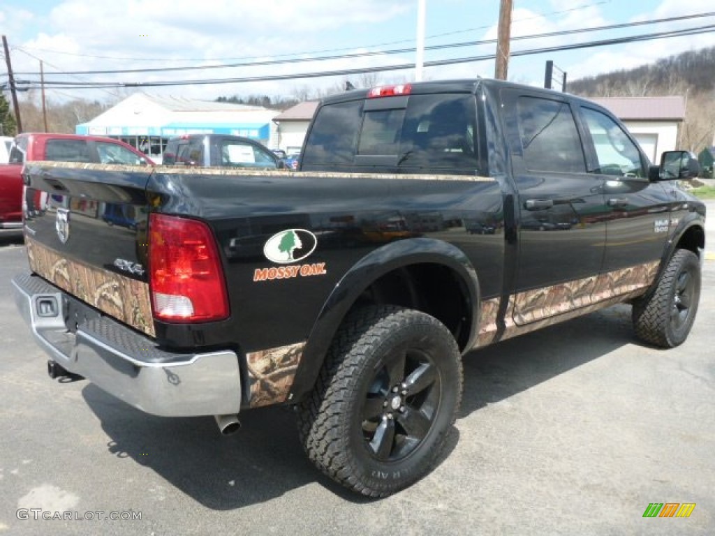 2014 1500 Mossy Oak Edition Crew Cab 4x4 - Black / Canyon Brown/Light Frost Beige photo #6