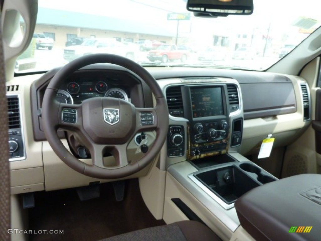 2014 1500 Mossy Oak Edition Crew Cab 4x4 - Black / Canyon Brown/Light Frost Beige photo #13
