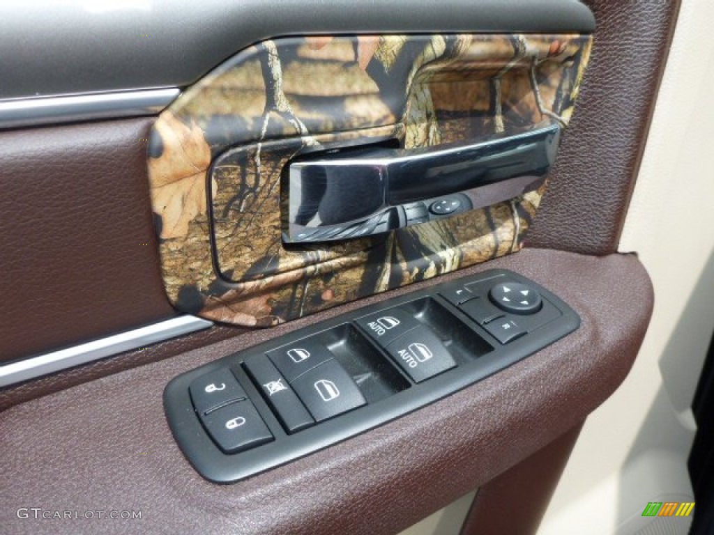 2014 1500 Mossy Oak Edition Crew Cab 4x4 - Black / Canyon Brown/Light Frost Beige photo #14