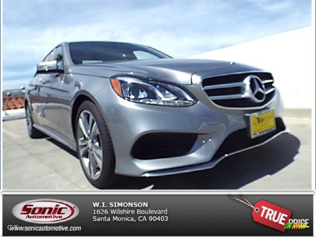 2014 E 350 Sport Sedan - Paladium Silver Metallic / Black photo #1
