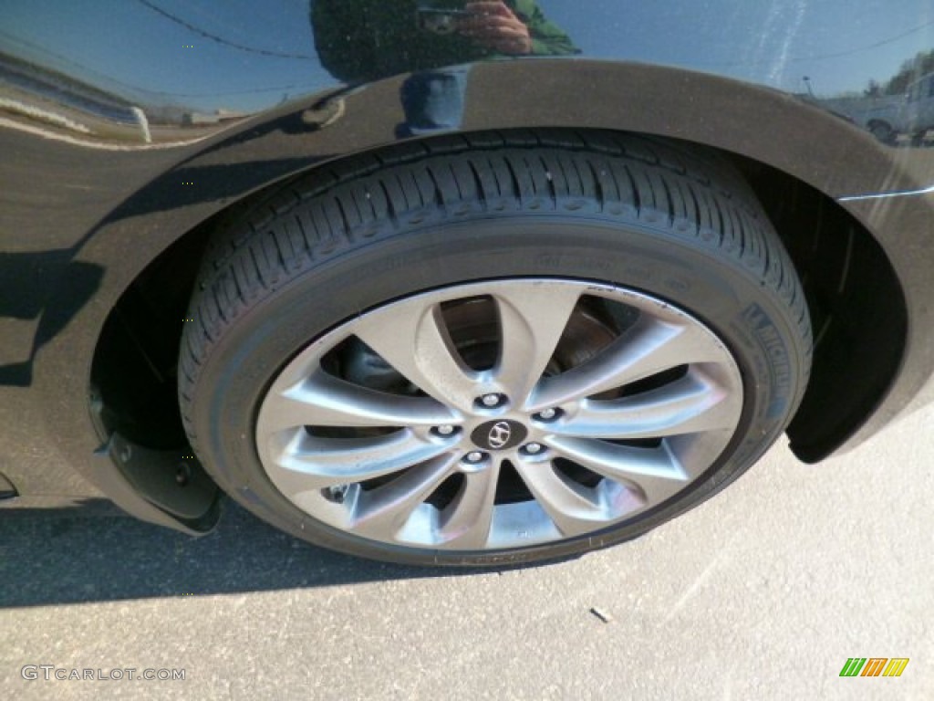 2011 Sonata SE 2.0T - Midnight Black / Black photo #9