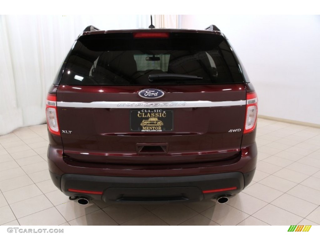 2011 Explorer XLT 4WD - Bordeaux Reserve Red Metallic / Charcoal Black photo #24