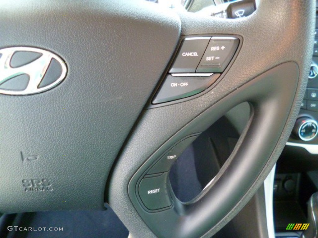 2011 Sonata SE 2.0T - Midnight Black / Black photo #18