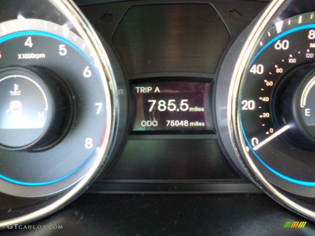 2011 Sonata SE 2.0T - Midnight Black / Black photo #20