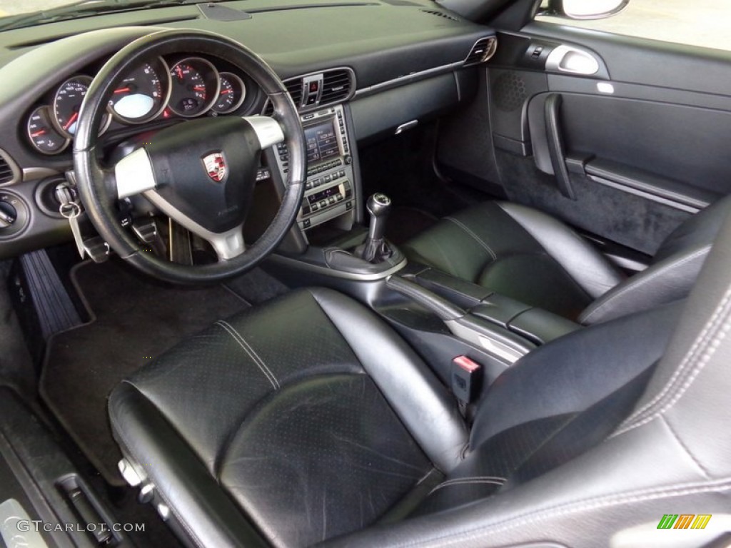 Black Interior 2005 Porsche 911 Carrera Cabriolet Photo #92361453