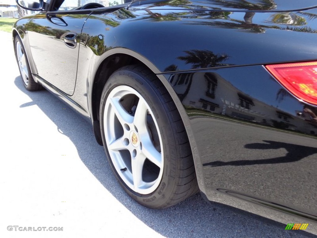 2005 911 Carrera Cabriolet - Black / Black photo #32