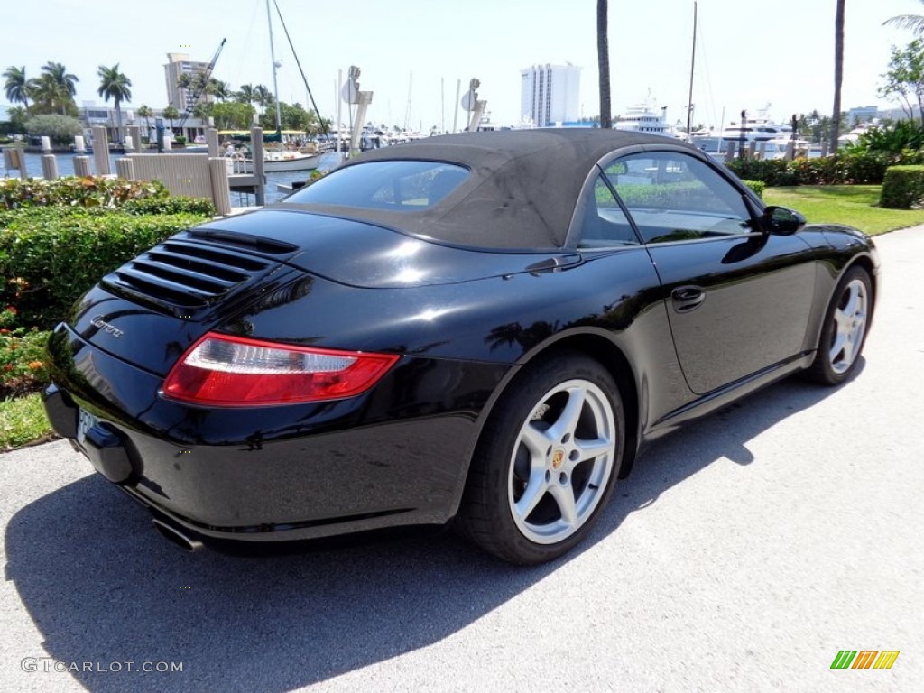 2005 911 Carrera Cabriolet - Black / Black photo #48