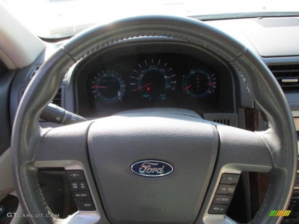 2011 Ford Fusion SEL Camel Steering Wheel Photo #92362623