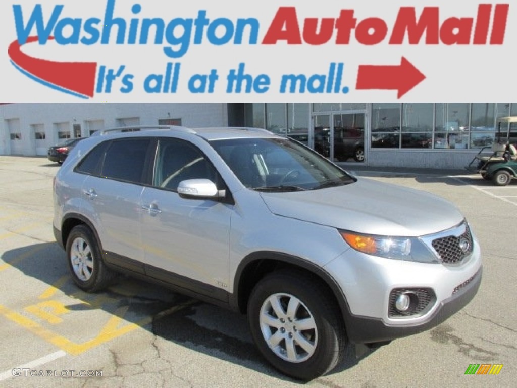 2011 Sorento LX AWD - Bright Silver / Black photo #1