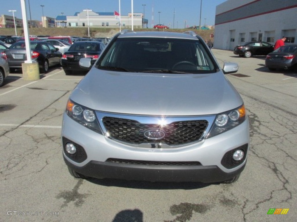 2011 Sorento LX AWD - Bright Silver / Black photo #5