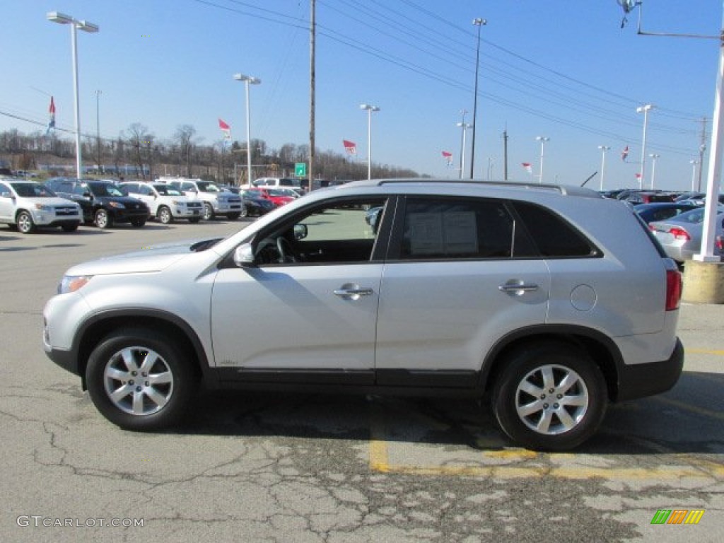 2011 Sorento LX AWD - Bright Silver / Black photo #7