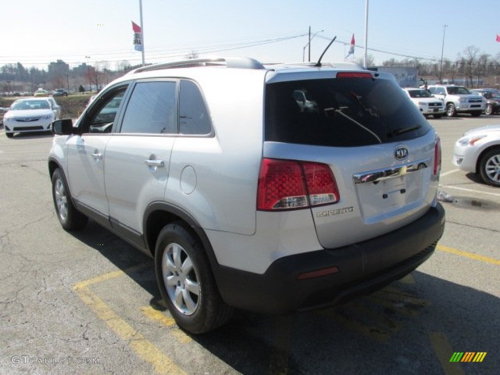 2011 Sorento LX AWD - Bright Silver / Black photo #8