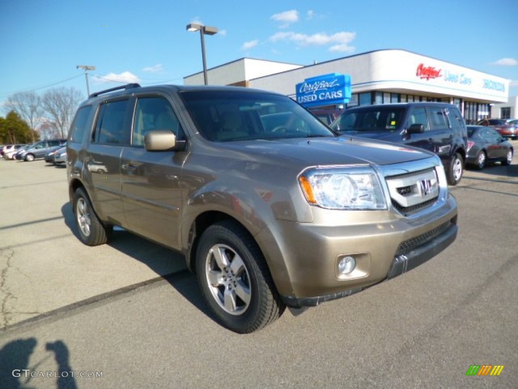 2011 Pilot EX 4WD - Mocha Metallic / Beige photo #1