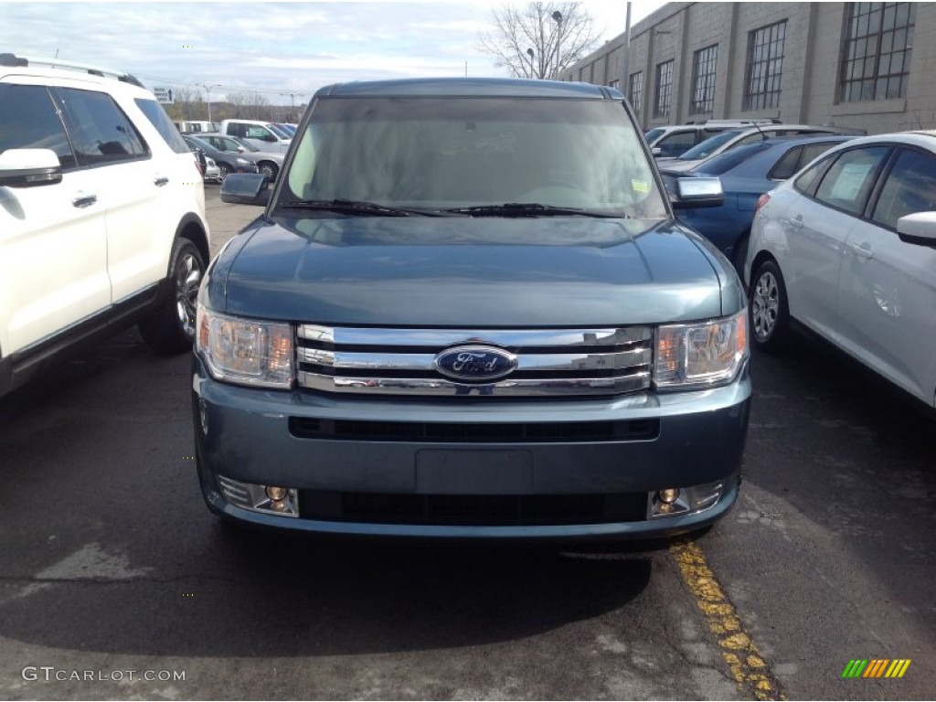 2010 Flex SEL AWD - Steel Blue Metallic / Medium Light Stone photo #2