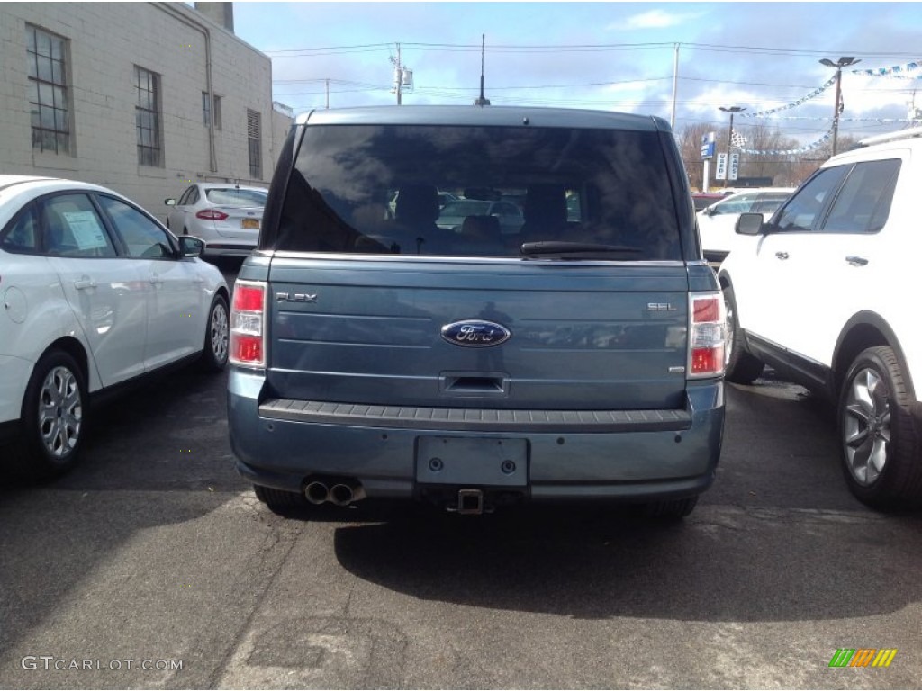 2010 Flex SEL AWD - Steel Blue Metallic / Medium Light Stone photo #4