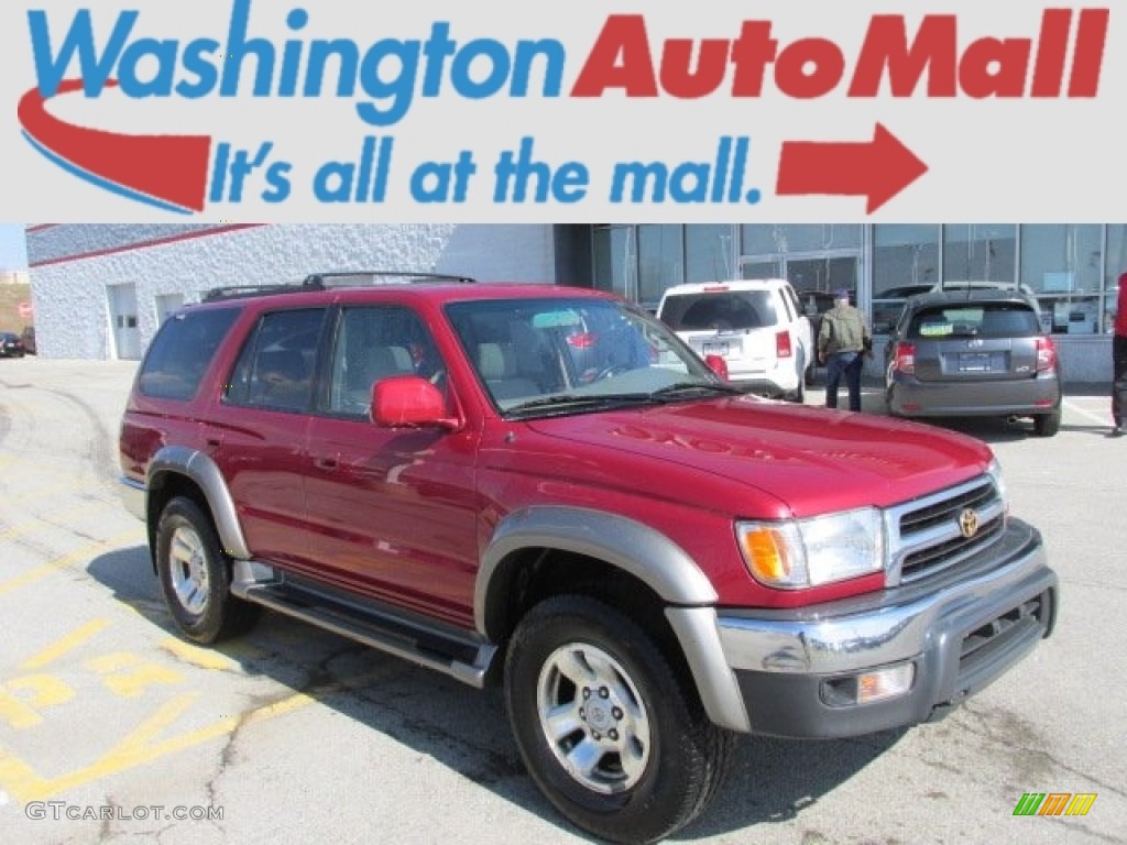 2000 4Runner SR5 4x4 - Sunfire Red Pearl / Oak photo #1