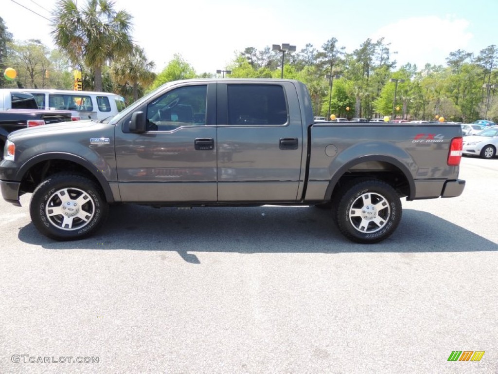 2005 F150 FX4 SuperCrew 4x4 - Dark Shadow Grey Metallic / Black photo #2