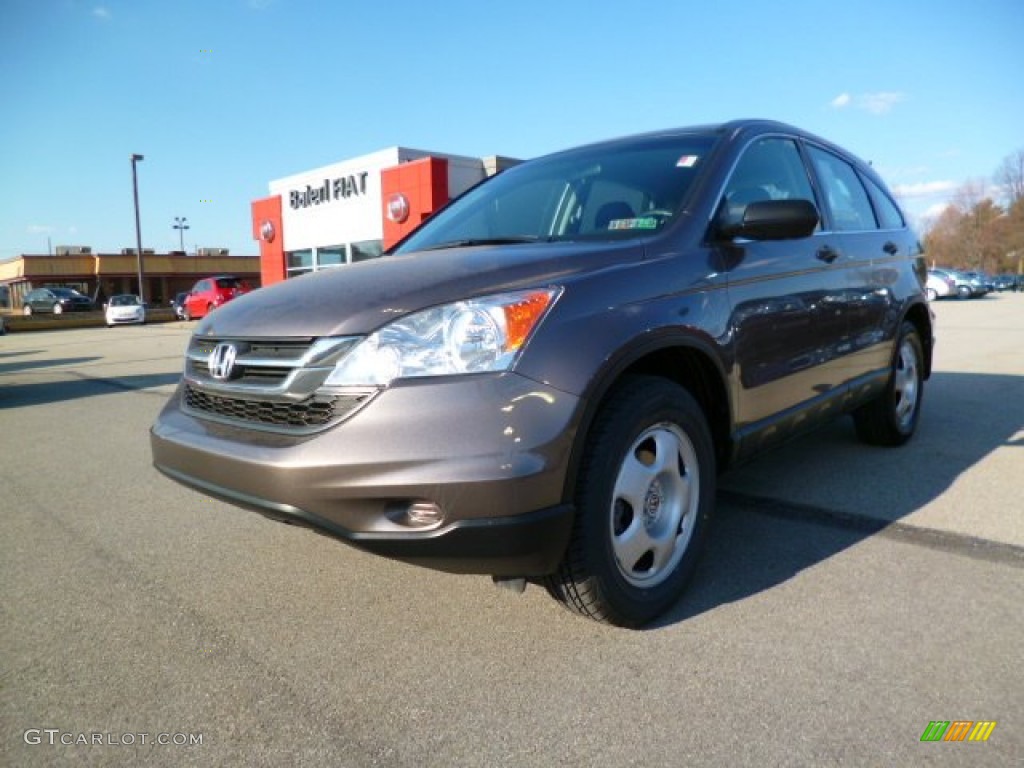 2011 CR-V LX 4WD - Urban Titanium Metallic / Black photo #3